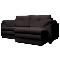 Imagem de Sofá Retrátil 2 Lugares Bipartido Sala de Estar Piece 175cm Couro Marr