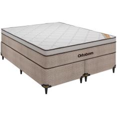 Imagem de Cama Box Queen (Box + Colchão) Ortobom - De Mola 61cm De Altura New Or