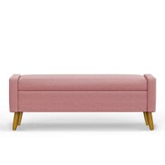 Imagem de Recamier Bau Paris 1,40m Suede Rose - Inova Decor
