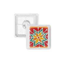 Imagem de Kit de atualização para jogos com teclado mecânico de civilização antiga Totems Sun Flower Mexico Totems