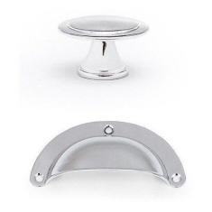 Imagem de Puxador Concha PZ 1003 Puxador Ponto PZ 1072 Puxadores Para Moveis Kit