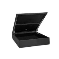 Imagem de Base Bau Casal Camurça Cinza 138X188x39 Ortobom