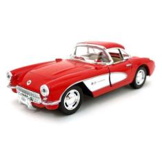 Imagem de Carrinho Miniatura Chevrolet Corvette 1957 Escala 1:34 (Vermelho) - Ki