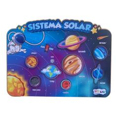 Imagem de Quebra Cabeça Educativo Madeira do Sistema Solar 8 peças - Planetas