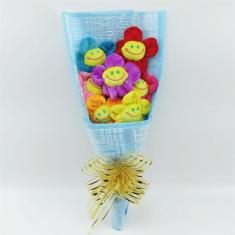 Imagem de Criativo girassol pelúcia brinquedos coloridos girassol flor presente