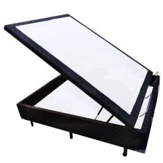 Imagem de Cama Box Baú Viúva Nk Camas Poliéster Preto 49X128x188