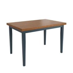 Imagem de Mesa Colors Em Madeira Maciça Retangular 4 Lugares - 120 X 80cm Azul Petróleo