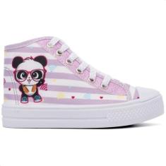 Imagem de  Tênis Feminino Infantil Casual Panda Botinha Menina Escolar - T&C, Li