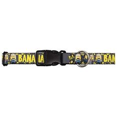 Imagem de Buckle-Down Coleira com clipe de plástico - 4-Minions BA BA BA/BANANA Cinza/Amarelo