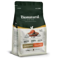Imagem de Ração Bionatural Prime Gatos Castrados Salmão 1,5kg - MANFRIM