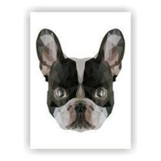 Imagem de Quadro Decorativo Cachorro Mosaico Salas Quartos Paisagem