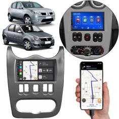 Imagem de Kit Multimídia 7 Polegadas Sandero 2007 A 2011 MP5 Carplay Bluetooth +