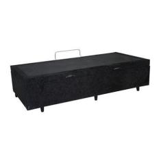 Imagem de Cama Box Baú Solteirão King Sintético Preto (42x96x203)