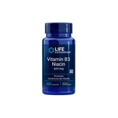 Imagem de Vitamina B3 Niacina 500 Mg (100 Cápsulas) Life Extension