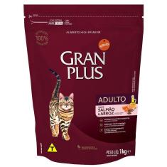 Imagem de Ração GranPlus Salmão e Arroz para Gatos Adultos - 1 Kg