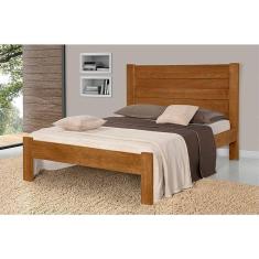 Imagem de Cama Casal Premium Lara Imbuia - Marrom