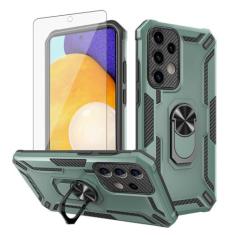 Imagem de Asuwish Capa de celular para Samsung Galaxy A52/A52S 5G com protetor de tela de vidro temperado magnético fino suporte rígido híbrido resistente capa de celular A 52 S 4G G5 52A S52 52S mulheres