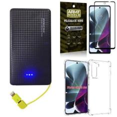 Imagem de Capa Moto G200 5G + Carregador Portátil 5K + Película 3D - Armyshield