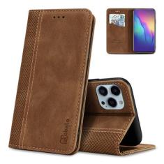 Imagem de AKABEILA Capa de celular para Infinix Note 40 Pro 5G capa protetora de couro PU capa flip com suporte carteira dobrável bolsa com [compartimento para cartão] [função de suporte] [magnético] marrom