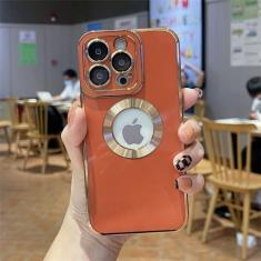 Imagem de Capa de telefone galvanizada macia para iphone 11 12 13 14 15 pro max xs x xr 7 8 plus mini capa de silicone vazada, vermelha, para iphone 15