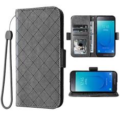 Imagem de Compatível com Samsung Galaxy J2 Pure J2 Core 2018 2020 J 2 Dash 2J Shine 2019 Capa carteira alça de pulso cordão flip cartão capa de telefone para J2Core J2Dash J2Pure J2Shine SM-J260A J260A Mulheres