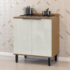 Imagem de Balcão para Cozinha 2 Portas Toscana Espresso Móveis Freijó/Off White