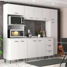 Imagem de cozinha compacta ipanema 10 pt 3 gv branca