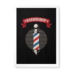 Imagem de Arte Maníacos Quadro Decorativo em Madeira Barbershop Pirulito - 23x16,25cm (Moldura caixa em laca )