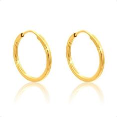 Imagem de Brinco Argola Ouro 18K Infantil 2º Furo 12mm - S.Demór Jóias