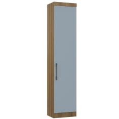 Imagem de Guarda Roupa Sapateira Modulada 50cm 1 Porta Paris Luciane Móveis Avelã Pf Com Grey Sky Pf