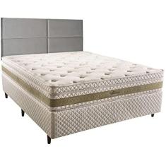 Imagem de Cama Box Casal com Cabeceira Herval Amore, Molas Ensacadas, 67x138x188 cm