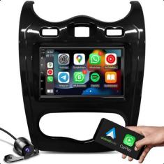 Imagem de Kit Central Multimidia Mp5 2 Din Android 7 Polegadas Carplay Gps + Mol