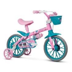 Imagem de Bicicleta Infantil Aro 12 Com Rodinhas Bike Criança Menina Nathor Charm