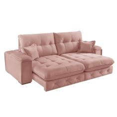 Imagem de Sofá Retrátil Reclinável 290cm Istambul Yescasa Nude