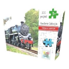Imagem de Quebra Cabeça Trem A Vapor 100 Peças - Big Boy