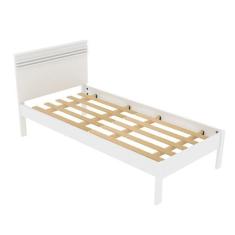 Imagem de Cama De Solteiro Madeira Cm8010 Branco - Tecno Mobili
