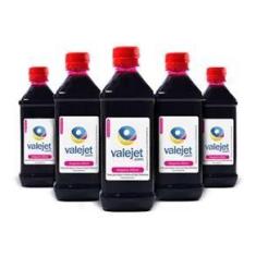 Imagem de Kit 5 Tintas para Epson Universal Magenta Corante 500ml Valejet