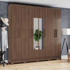 Imagem de Guarda-Roupa 8 Portas 4 Gavetas Com Espelho B51 - Briz