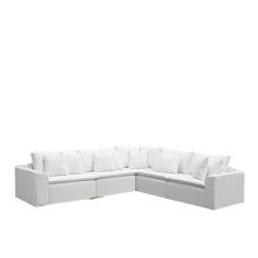 Imagem de Sofá Modular Rivieira Linho Creme - Meu Estofado