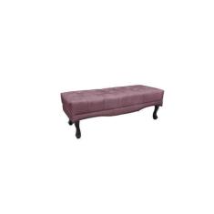 Imagem de Recamier Calçadeira Decorativo Vicenza 1,40 cm Veludo Roxo - Montanari