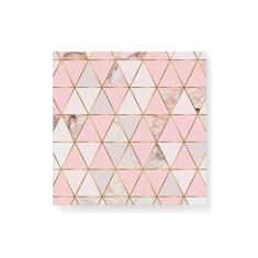 Imagem de Arte Maníacos Quadro Decorativo em Tela Canvas Triangulos Mármore - 30x30cm