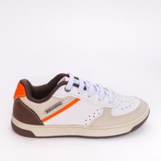 Imagem de Tênis Casual Firenze Masculino Kidy Branco Marrom