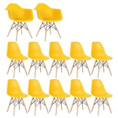 Imagem de Conjunto 2 X Cadeiras Eames Daw Com Braços + 10 Cadeiras Eiffel Dsw - 