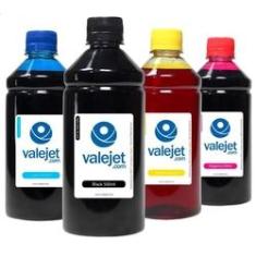 Imagem de Kit 4 Tintas Epson Bulk Ink L1110 CMYK 500ml Corante Valejet