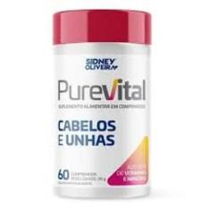 Imagem de Suplemento Alimentar Cabelos E Unhas Purevital 60 Comprimidos - Sidney