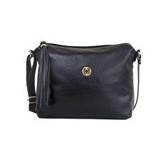 Imagem de BOLSA CLASSE COURO FEMININA TRANSVERSAL 1751-2 CB01 PRETO