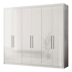 Guarda Roupa Casal Venice 62080 Branco Brilho - Demóbile