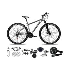 Bicicleta Aro 29 Absolute Nero 5 Shimano Altus 24v Pdv Ty301 K7 Freios Hidráulicos Suspensão Trava-Unissex