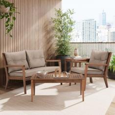 Sofá 2 Lugares Riade Acquablock Stain Castanho/Cinza