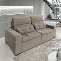 Sofá Retrátil e Reclinável 2 Lugares 220cm Essence Marrom